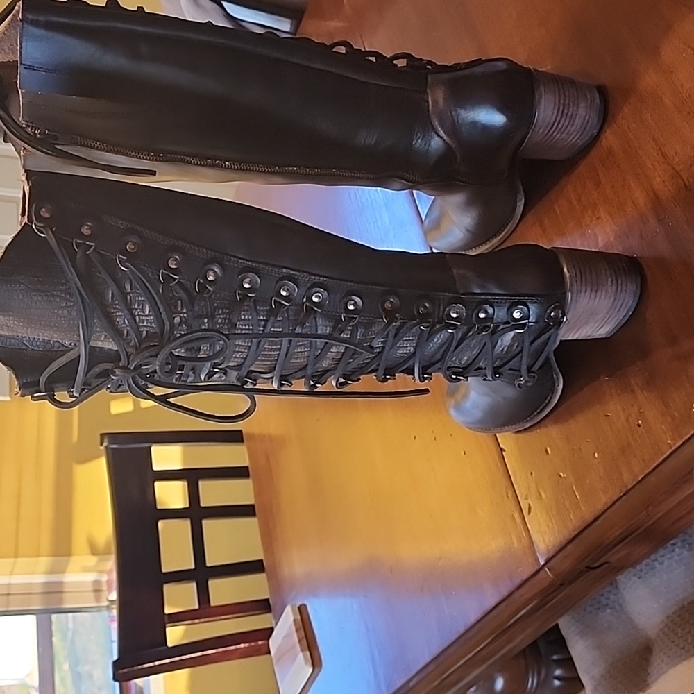 Freebird leather knee high boots